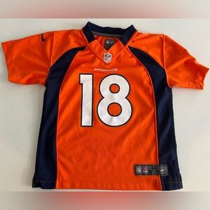 Youth Denver Broncos Peyton Manning 18 Nike Orange Team NFL  Game Jersey M EUC